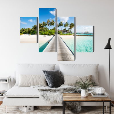 Ljuddämpande tavla - View of the tropical island