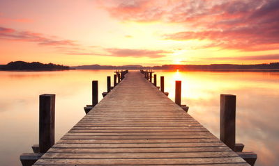 Ljuddämpande tavla - Sunset on the pier