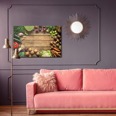 Ljuddämpande tavla - Vegetables on boards