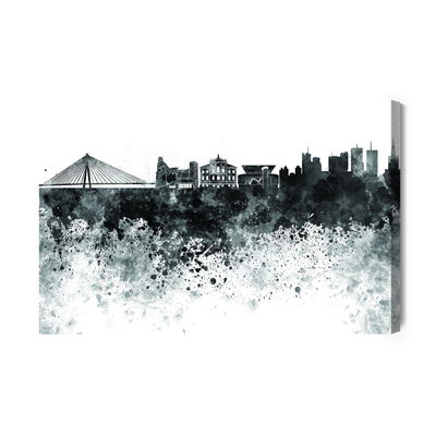 Ljuddämpande tavla - Black white panorama