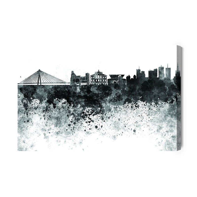 Ljuddämpande tavla - Black white panorama