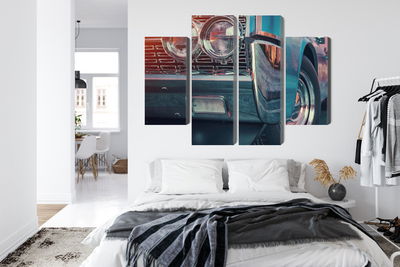 Ljuddämpande tavla - Retro style cars