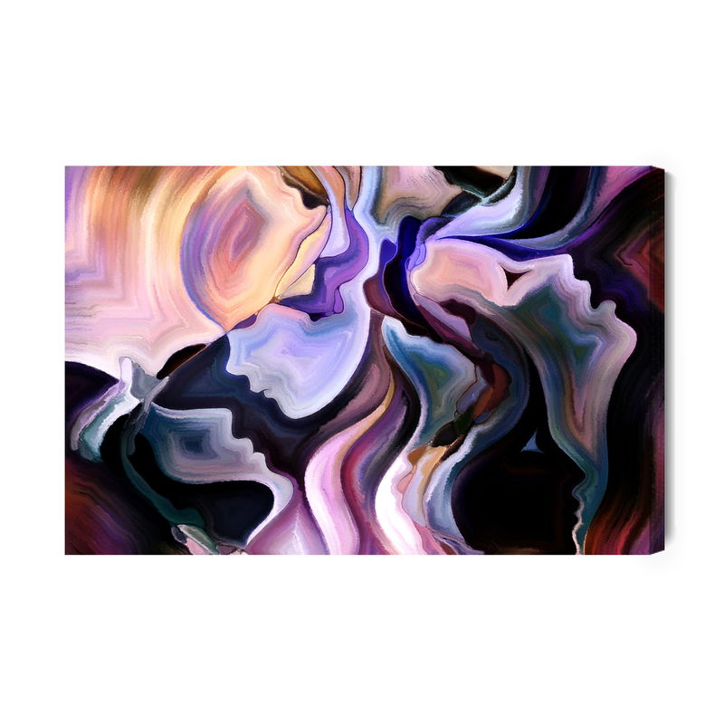 Ljuddämpande tavla - Abstraction and faces