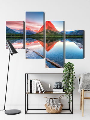 Ljuddämpande tavla - Swiftcurrent lake in the Usa