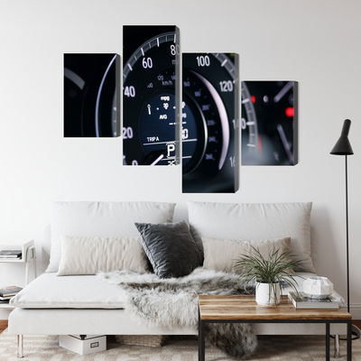 Ljuddämpande tavla - Modern car speedometer