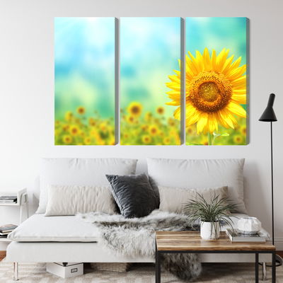 Ljuddämpande tavla - Decorative 3d sunflower