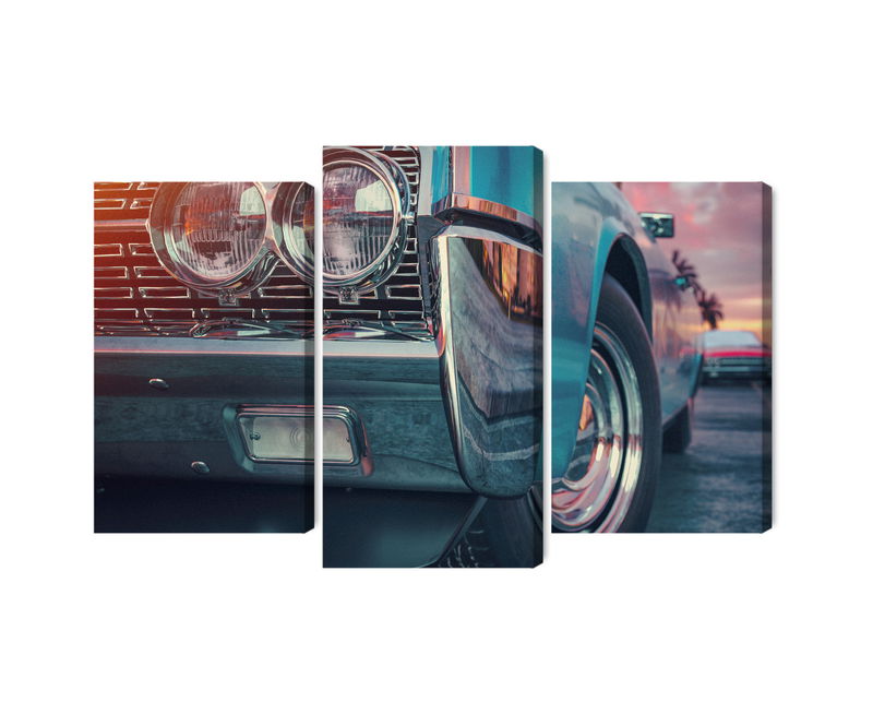 Ljuddämpande tavla - Retro style cars