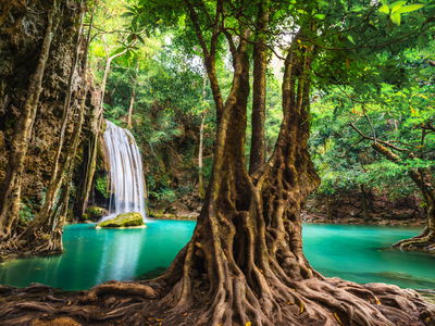 Ljuddämpande tavla - Erawan waterfalls