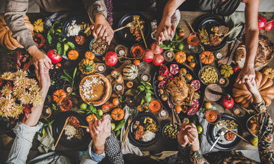 Ljuddämpande tavla - The table was set abundantly