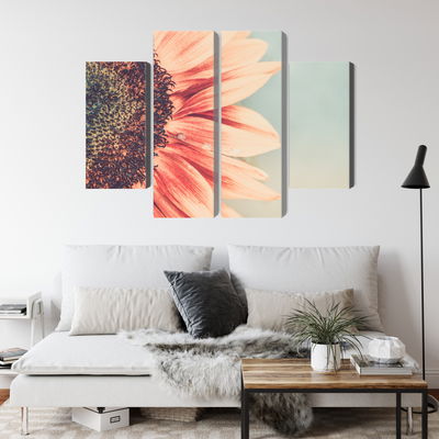 Ljuddämpande tavla - Blooming sunflower