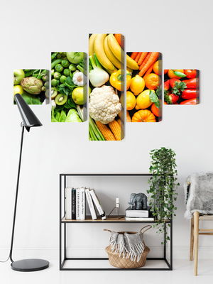 Ljuddämpande tavla - Fruits and vegetables