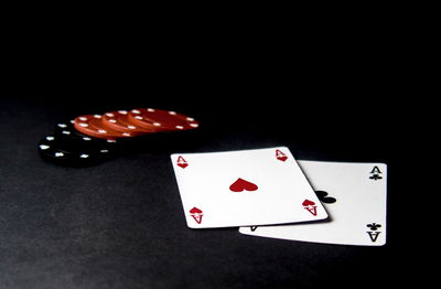 Ljuddämpande tavla - Poker cards and chips