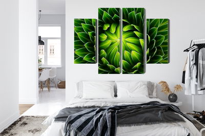 Ljuddämpande tavla - Green plant on a macro scale