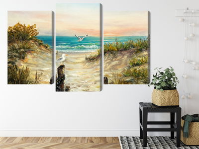 Ljuddämpande tavla - Painted sand dunes