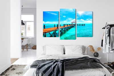 Ljuddämpande tavla - Sunny landscape