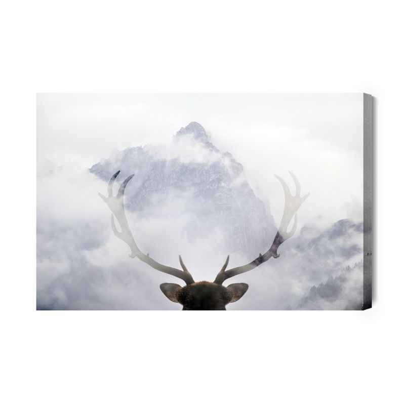 Ljuddämpande tavla - A deer looking