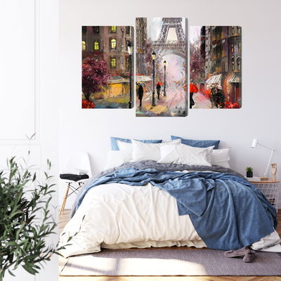 Ljuddämpande tavla - View of the street of Paris