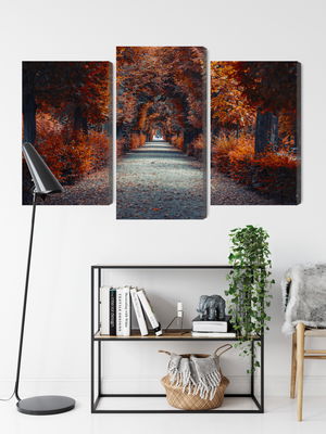 Ljuddämpande tavla - A path deep into the autumn