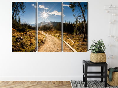 Ljuddämpande tavla - A sunny day in the tatras 3d