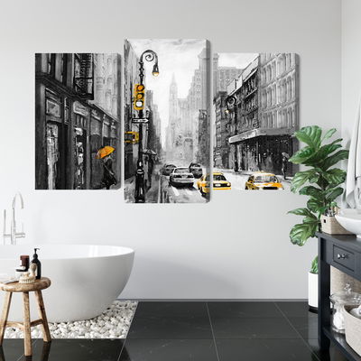 Ljuddämpande tavla - American city street view