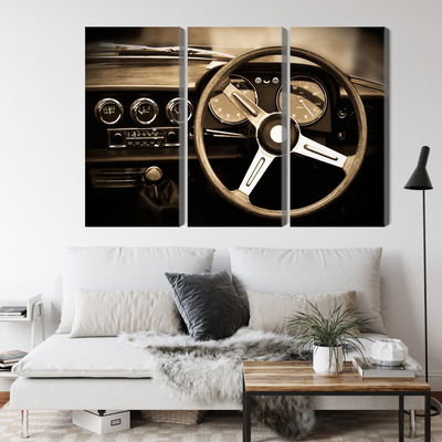 Ljuddämpande tavla - The dashboard of an antique