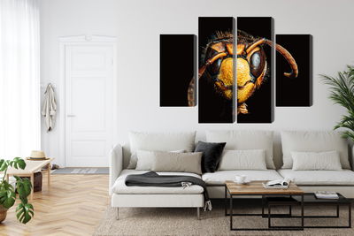 Ljuddämpande tavla - Hornet on a macro scale