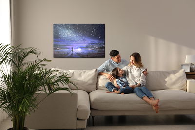 Ljuddämpande tavla - The night sea and the stars