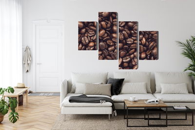 Ljuddämpande tavla - Roasted coffee beans