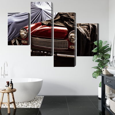 Ljuddämpande tavla - Italian retro car covered