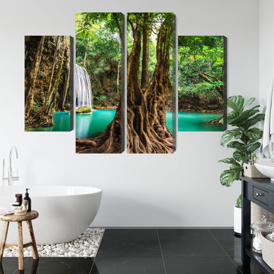 Ljuddämpande tavla - Erawan waterfalls