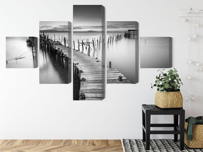 Ljuddämpande tavla - A dilapidated pier