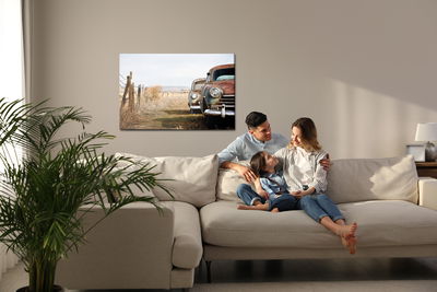 Ljuddämpande tavla - Vintage cars