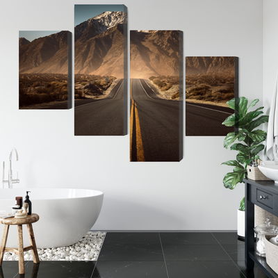 Ljuddämpande tavla - Road to the mountains 3d