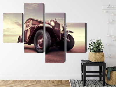 Ljuddämpande tavla - Vintage car with a 3d effect