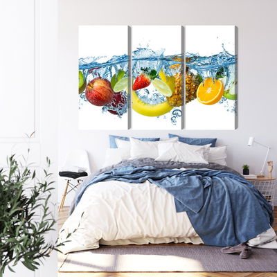 Ljuddämpande tavla - Fresh fruit in the water