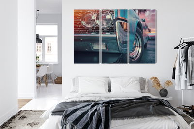 Ljuddämpande tavla - Retro style cars
