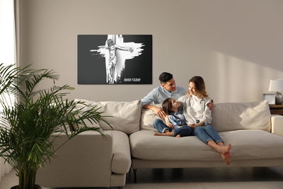 Ljuddämpande tavla - Christ on the cross