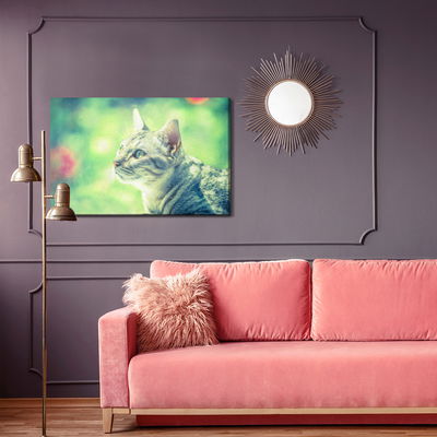 Ljuddämpande tavla - The cat looks like a painted