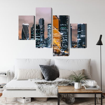 Ljuddämpande tavla - Panorama of moscow city