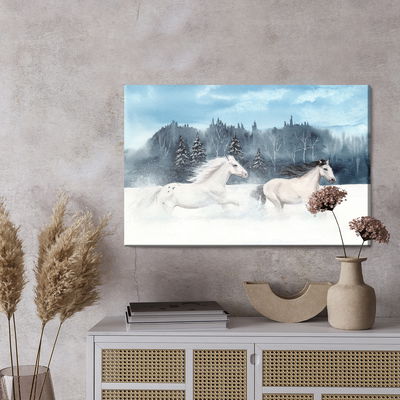 Ljuddämpande tavla - Horses galloping