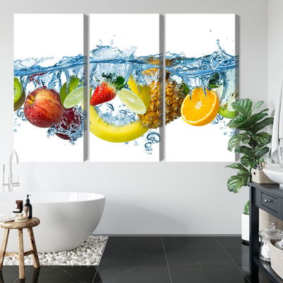 Ljuddämpande tavla - Fresh fruit in the water