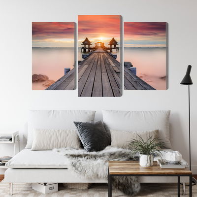 Ljuddämpande tavla - Hazy sea