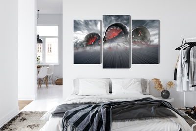 Ljuddämpande tavla - High speed car counters