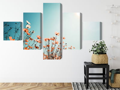 Ljuddämpande tavla - Field flowers in the sun