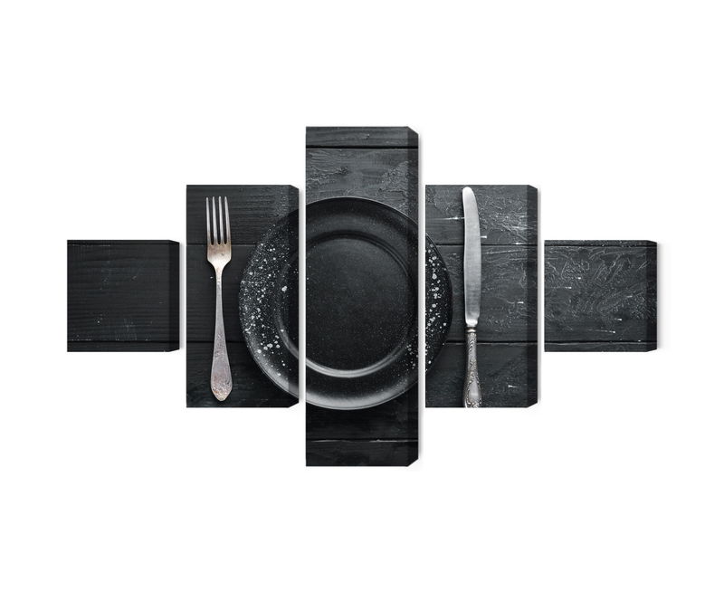 Ljuddämpande tavla - Vintage tableware