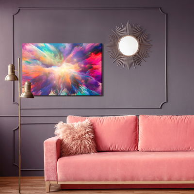 Ljuddämpande tavla - An abstract explosion