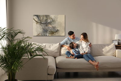 Ljuddämpande tavla - Majestic deer