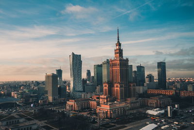 Ljuddämpande tavla - Tall buildings in Warsaw