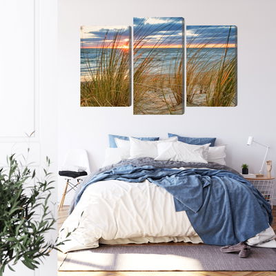 Ljuddämpande tavla - Sunrise on the beach of rügen