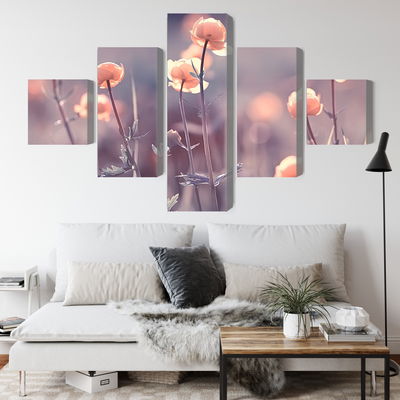 Ljuddämpande tavla - Spring 3d flowers